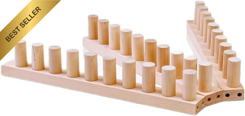 Wooden Blanket Looms Frame,Chunky Knit Blanket Kit | Adjustable Hand Knitting Fr