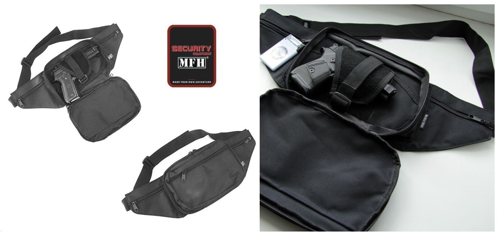 Fodero Porta Torcia In Nylon Con Clip 360° – Marsupio Da Cintura Per Torcia – Outdoor E Militare