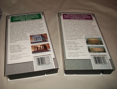 Great Cities of the Ancient World Rome Pompeii Athens VHS 2 Tape Box Set EUC