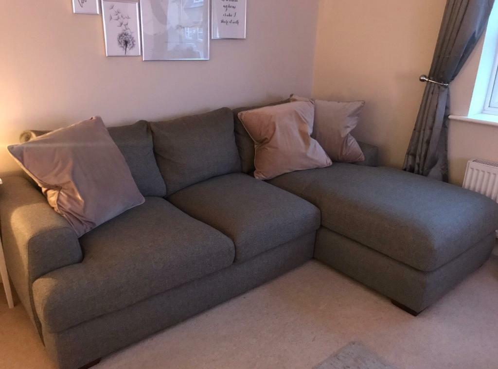 GREY HARVEYS CORNER SOFA NEARLY NEW in Wilnecote, Staffordshire