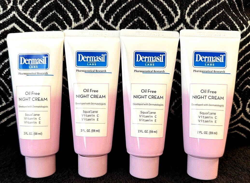ルビーセル DERMACODE ナイトブーストクリーム 2個 4pk NEW DERMASIL LABS OIL FREE NIGHT CREAM SQUALANE FACIAL
