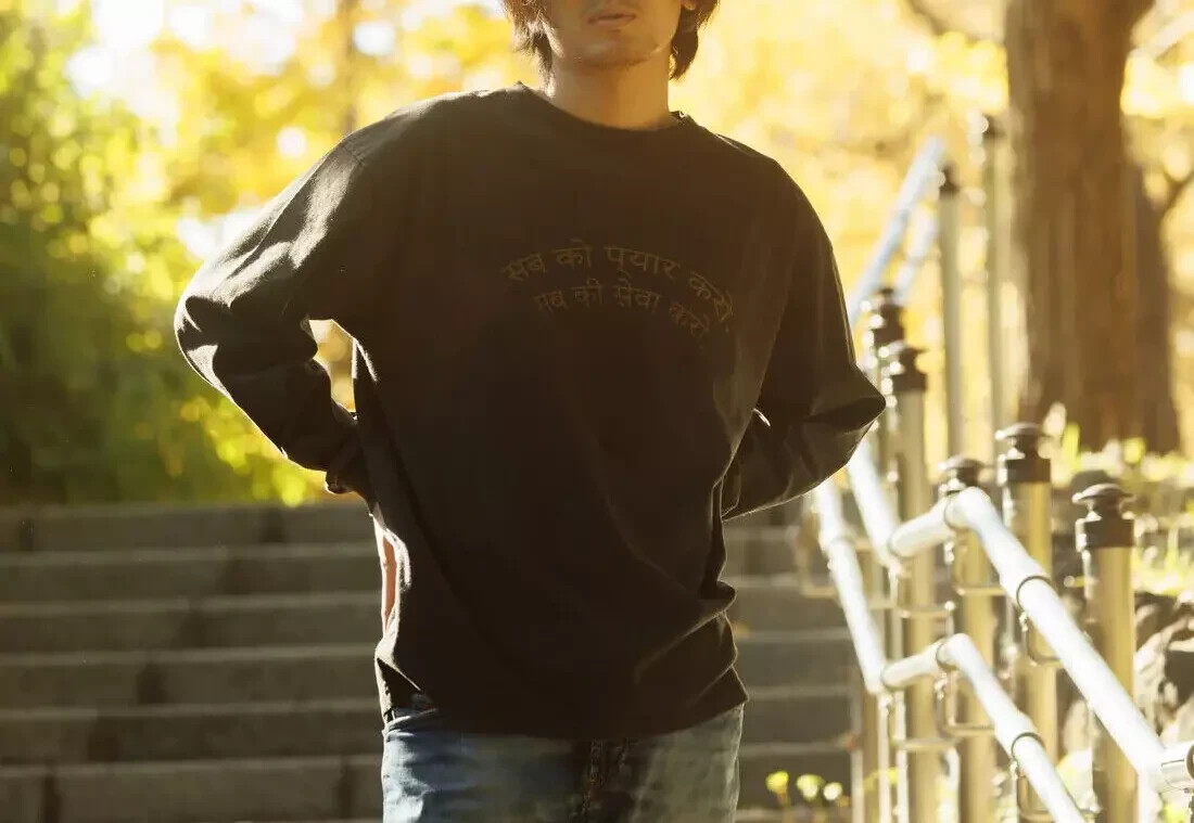 NEW Fujii Kaze LOVE ALL SERVE ALL Damage style long Sleeves