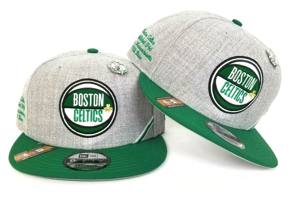 New Era Boston Celtics Glitter Logo 9Fifty Snapback Hat Team color Green