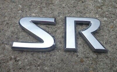 Nissan SR emblem letters badge decal logo Sentra Altima OEM Genuine Original