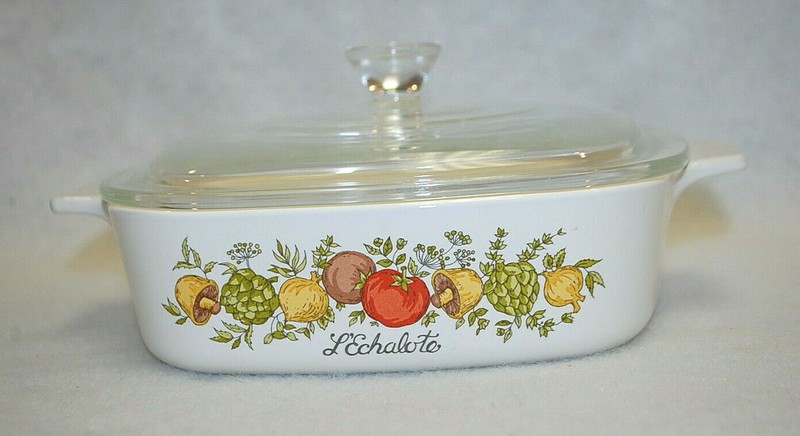 CorningWare Spice of Life L'Echalote 1 Quart Dish with Lid