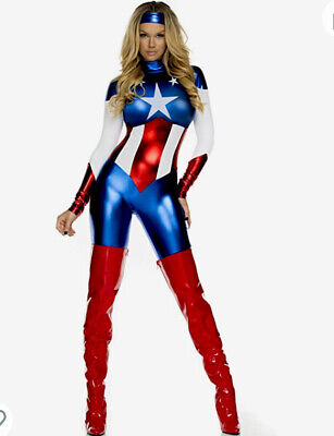 Woman’s Captain America Catsuit Costume