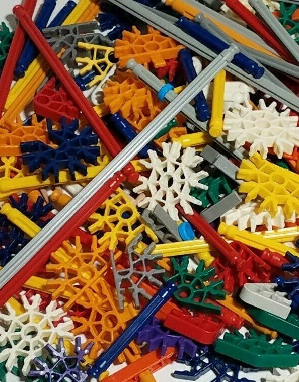 KND出品 100 KNEX Rods & Connectors Random Mixed Bulk Standard