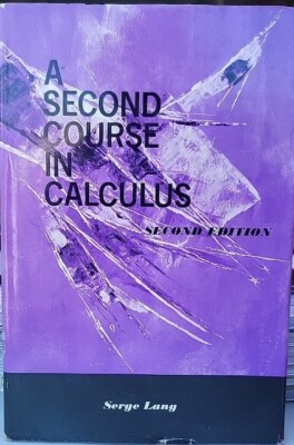 A second course in calculus - second edition by Serge Lang 1/1 Rare