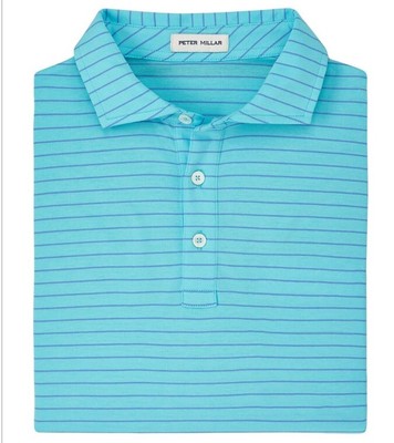 NWT Peter Millar Polo Mens Size XL Radiant Blue Performance Crown Crafted $115