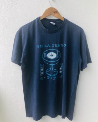 90s Yo La Tengo Former American Shoegaze Band tee, navy color TE4135