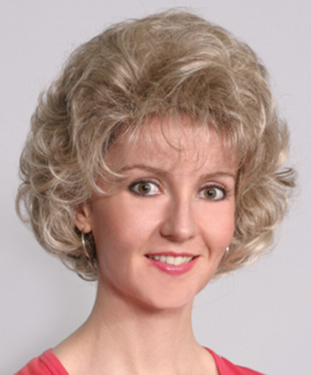 Blonde Shoulder Length Wavy Full Wig W Bangs Ebay
