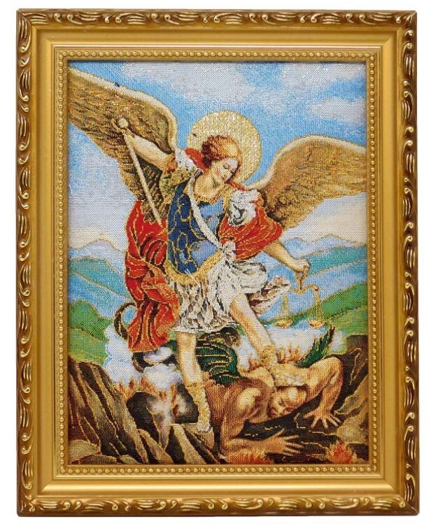 アクセサリー Saint Micheal tapestry Amazon.com: Needzo Tapestry Saint Michael Icon Archangel