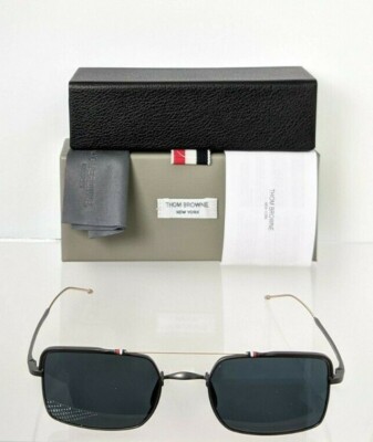 Pre-owned Dita Brand Authentic Thom Browne Sunglasses Tbs 909-49-04 Black Gold Tb909 Frame In Blue