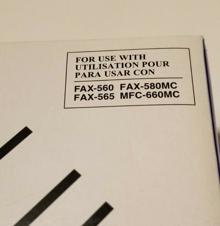 Brother PC-401 Black Thermal Fax Ribbon FAX-560 GENUINE/NEW/SEALED **FREE S/H**