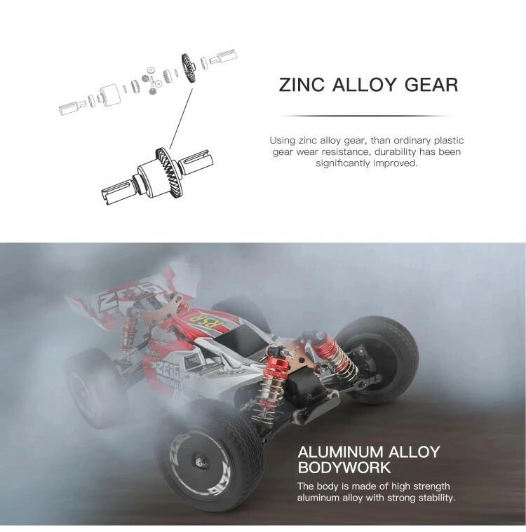 Wltoys XKS 144001 2.4G 114 RC Auto 4WD 60kmh High Speed Buggy Off-Road Car RTR
