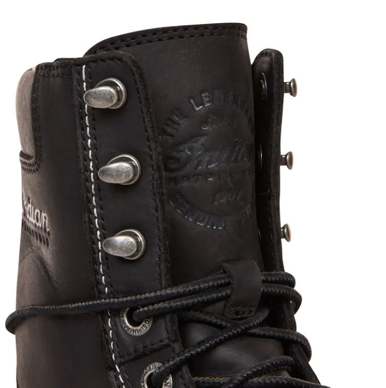 Pre-owned Indian Motorcycle Women's Lace Up Boot Black 2861704