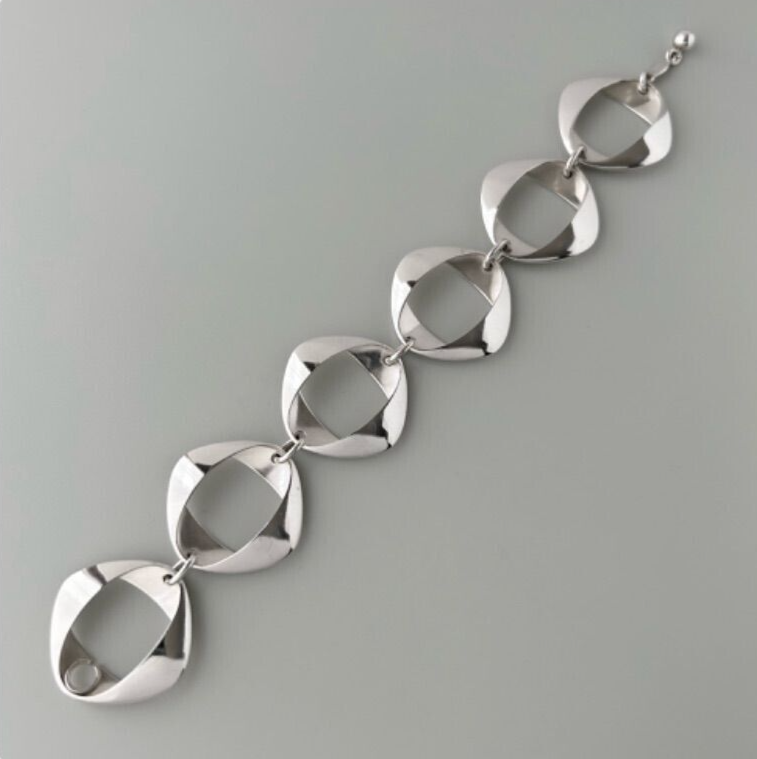 Rare Georg Jensen Sterling Silver Bracelet #190 - Henning Rare Georg Jensen Sterling Silver Bracelet #190 - Henning