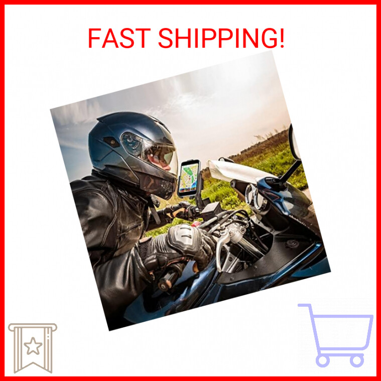 GUB Metal Motorcycle Phone Mount 360&deg;Rotating All-Aluminum Alloy Bike Phone Moun