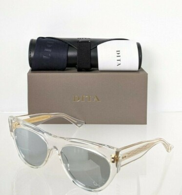 Pre-owned Dita Brand Authentic  Sunglasses Braindancer Dts525-58-03 Transparent Frame In Gray