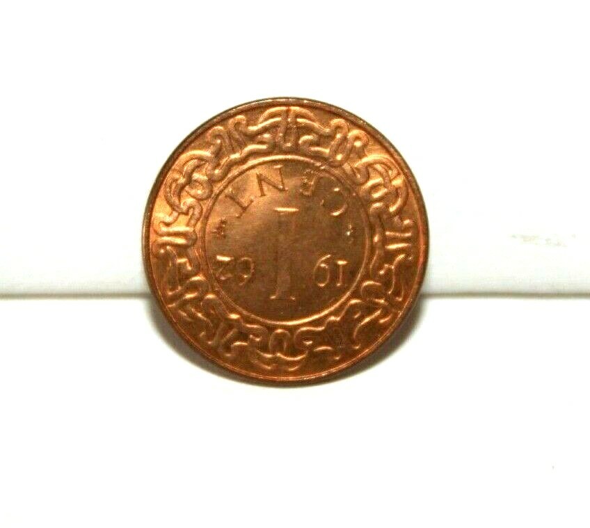 1962 Suriname 1 One Cent Coin