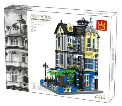 Wange 6310 Kaffeehaus mit Garten Klemmbausteine Architektur Modell NEU