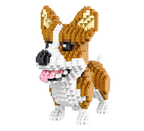 Bausteine Schwarz Hund Modell Spielzeug Weihnachten Geschenk Kind Figur OVP