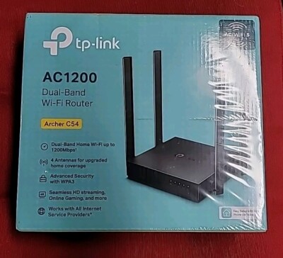 TP-Link Archer C54 | AC1200 MU-MIMO Dual-Band WiFi Router 2.4 GHz 300Mbps Sealed