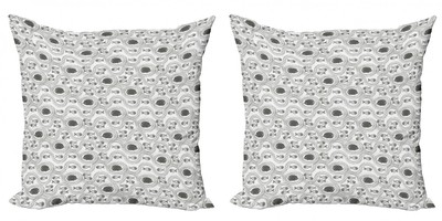 Ambesonne Fish Theme Cushion Cover Set of 2 for Couch and Bed in 4 Sizes