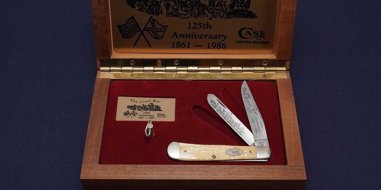 CASE W6254SS The Civil War 125th Anniversary 1861-1986 in CASE W6254SS The Civil War 125th Anniversary 1861-1986 in