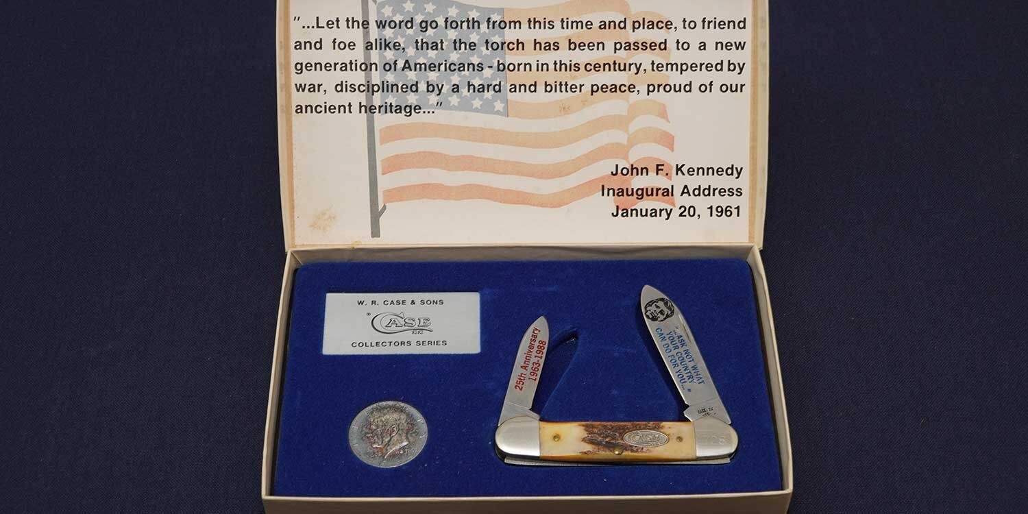 vintage an・an no.33 CASE 52131 John F.Kennedy 25th Anniversary 1963-1988 Serial