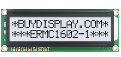 Low-Cost 16x2 Big Charcter LCD Display Module White Black Color