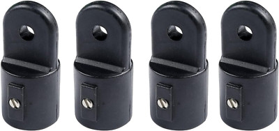 Bimini Top Hardware,Nylon Eye End Cap Outside for 7/8'' Tube(4 pcs) Black