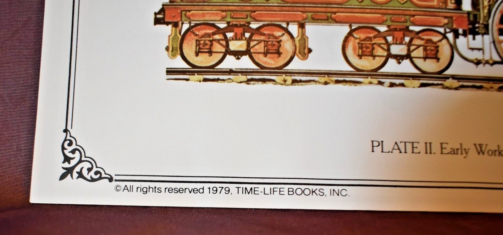 1979 Frame able Print Time Life Books: The Old West Plate 2: Early Railroad