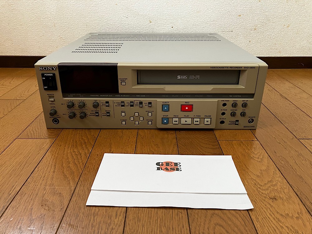 19pb11590 SONY ソニー SVO 5800 S-VHS ビデオデッキ