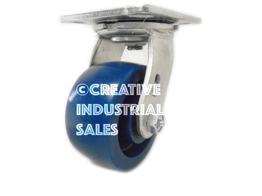 4" x 2" Swivel Caster Solid Polyurethane Wheel 700lb Tool Box