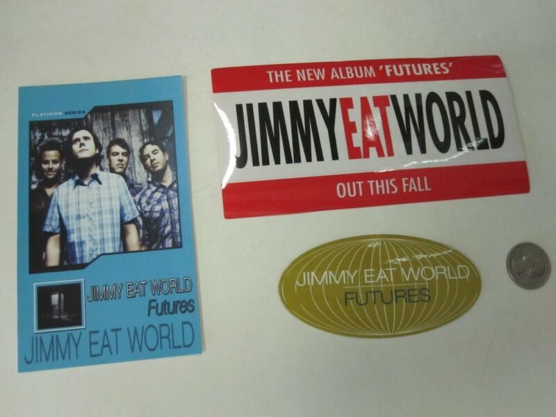 Jimmy Eat World 2004 Promo Stickers & Bookmark New Old Stock Flawless Condition