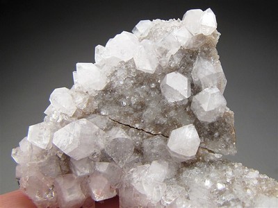 Apophyllite on Calcite San Martin Mine Sombrerete Municipality Zacatecas Mexico