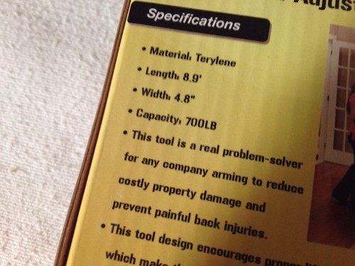 Stark Commercial Adjustable Moving Strap FREE SHIPPING