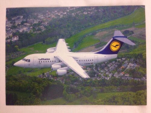 Photo Postcard Lufthansa Cityliner Avro RJ85 Airliner Plane