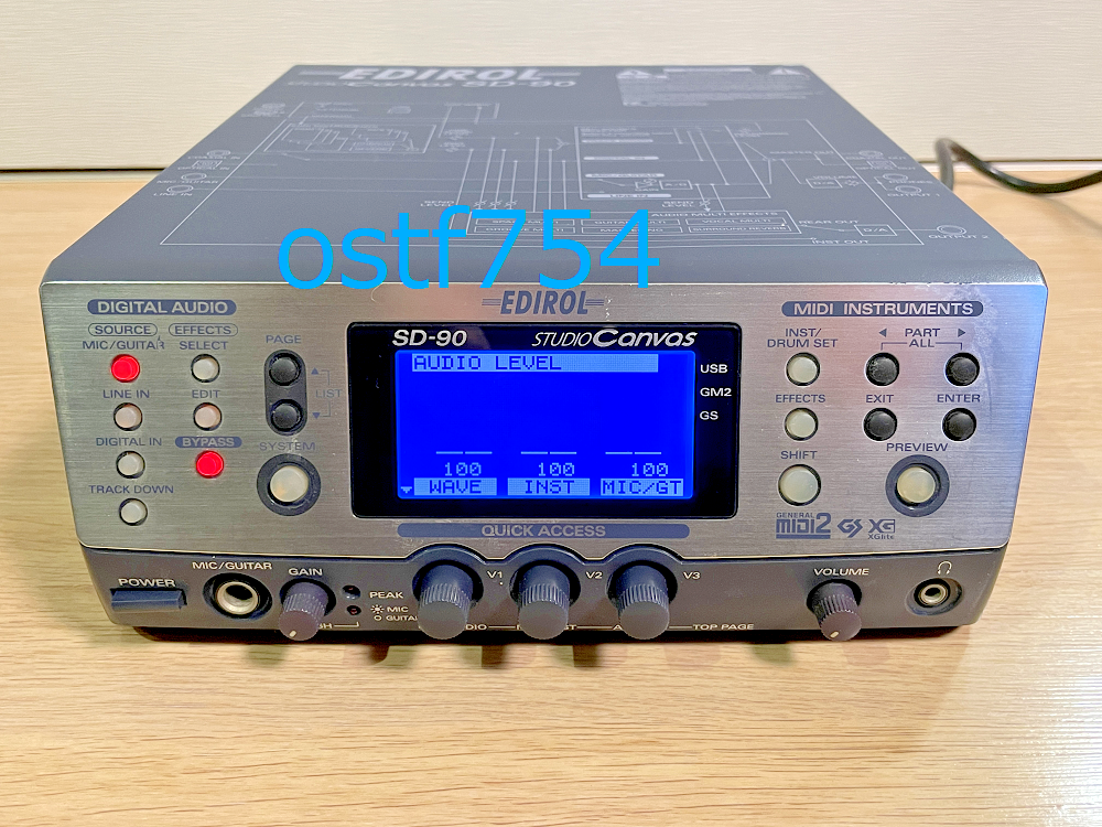 Roland Edirol SD-90 Studio Canvas USB MIDI Audio Interface Roland Edirol SD-90 Studio Canvas USB MIDI Audio Interface