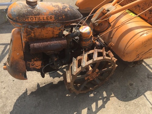 Pair Of 2 Vintage Frazer Rototillers Rototiller Roto Tiller