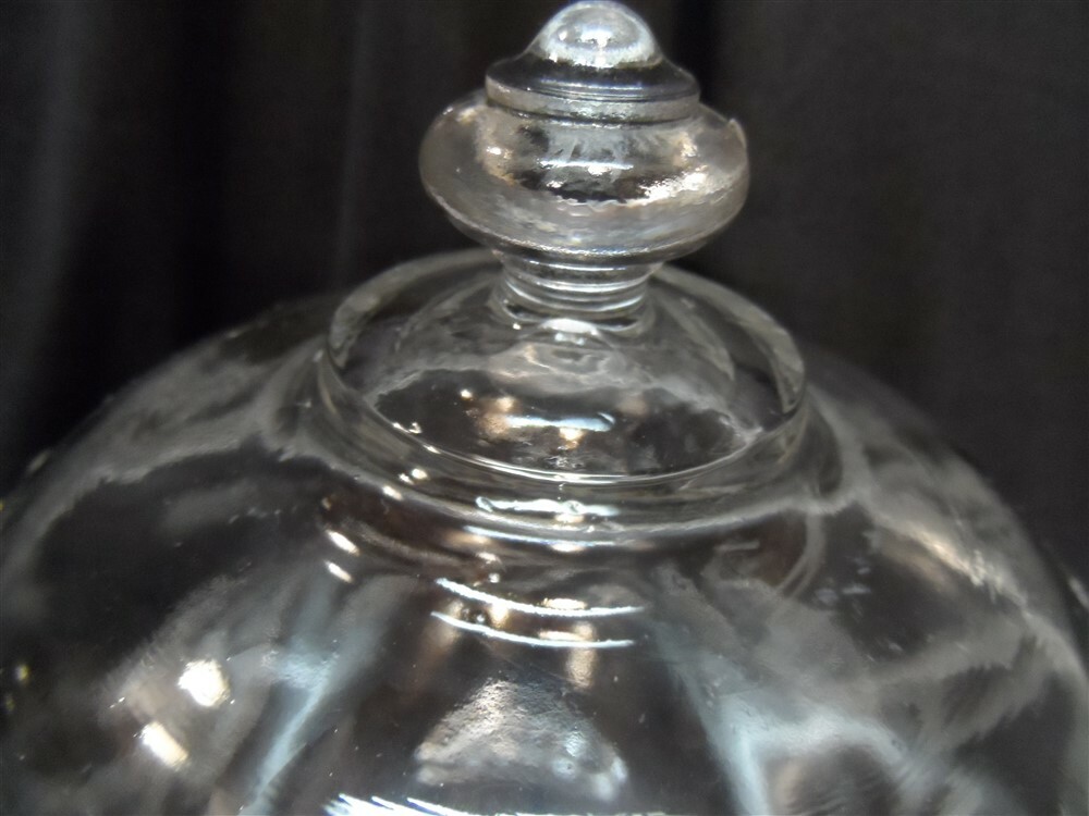 Barley, Sprig or Indian Tree Covered Compote Pattern Glass Campbell Jones 1870's