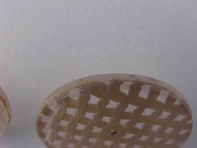 Vintage Lace Earrings Lucite Weave Lace Pierced 1