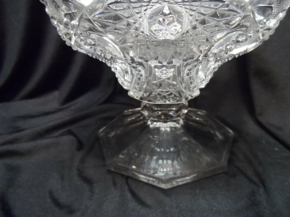 Fancy Krystol Footed Compote Pattern Glass EAPG