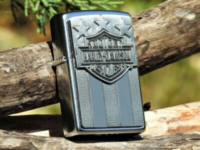 Harley Davidson Zippo Lighter - HD Freedom Emblem - Bar and