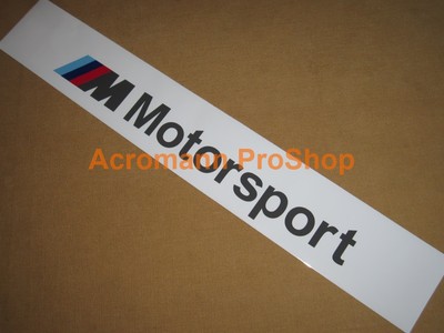 BMW Motorsport SunStrip Visor Windshield banner Decal Sticker M3 M5 gtr gts gt3