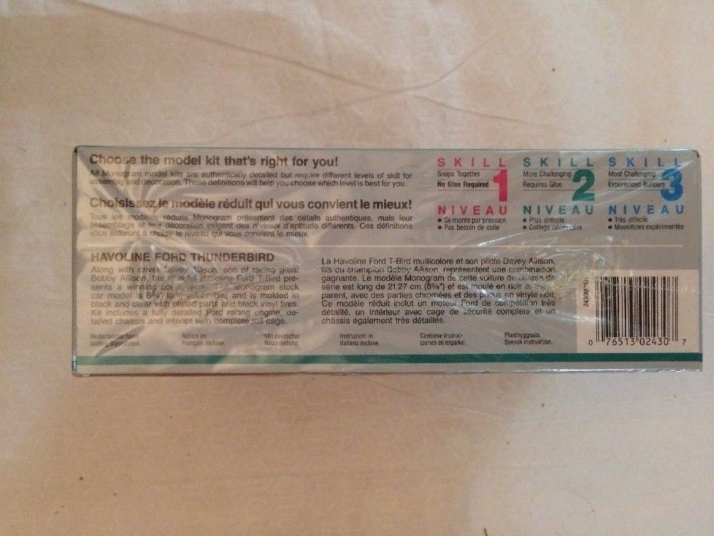 Monogram Havoline Ford Thunderbird 1/24 Model Car Kit #2430 NASCAR SEALED 1991