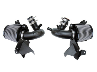HPS Shortram Air Intake Kit for Kia 18-23 Stinger 3.3L V6 Twin Turbo BLACK 21 22