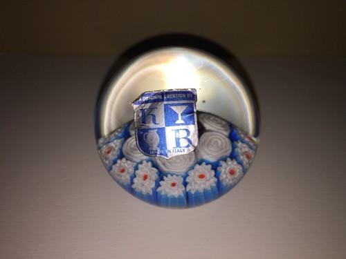 Vintage Italian KB Italy Millefiori Paperweight