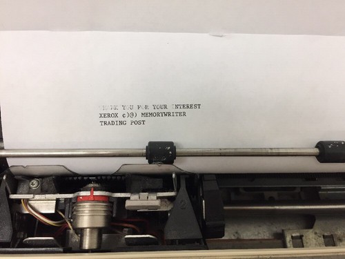Xerox 6020 Memory Writer Typewriter
